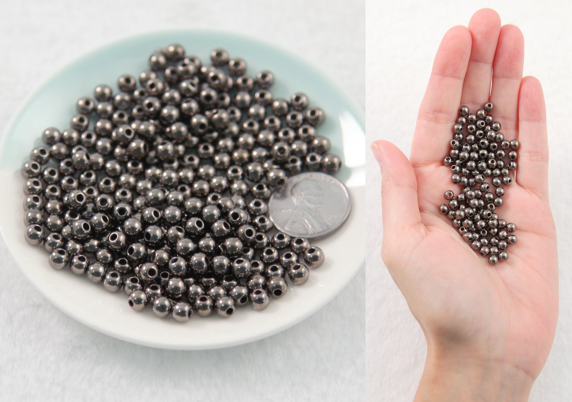 5mm Nugget Spacer Bead (2 Color Options) - 10 pcs.