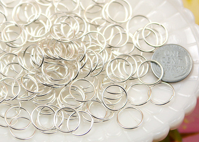 Beads Unlimited Silver Plated Jump Rings 7mm 120 Pack