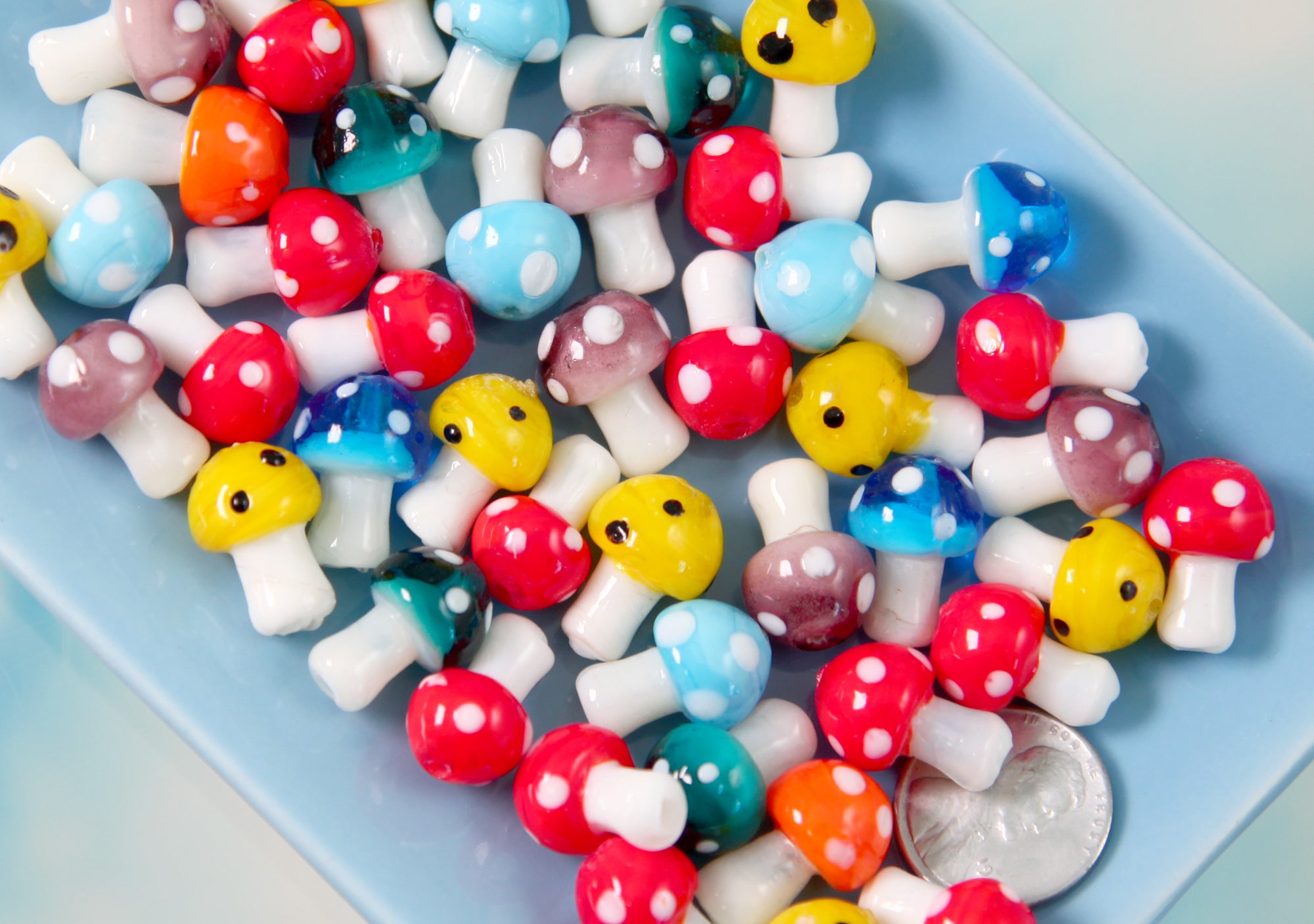 Glass Mushroom Beads – The Bead Shop