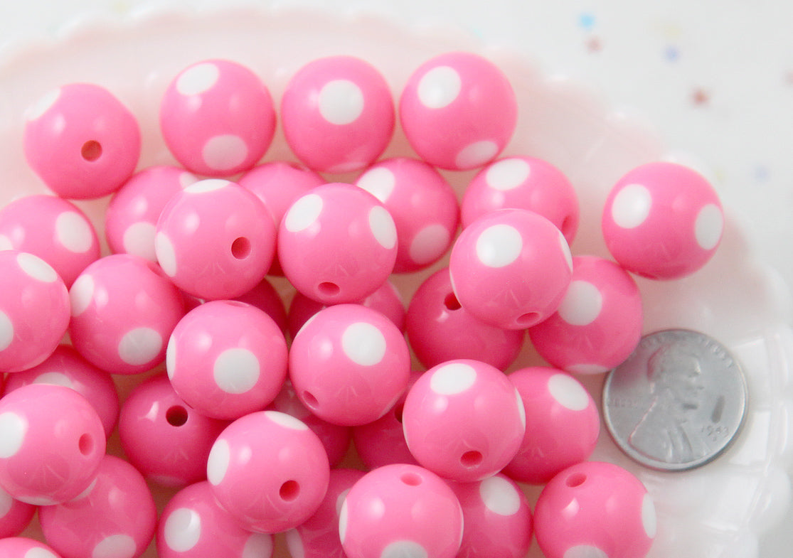 15 PINK POLKA DOTS on sale BUNDLE