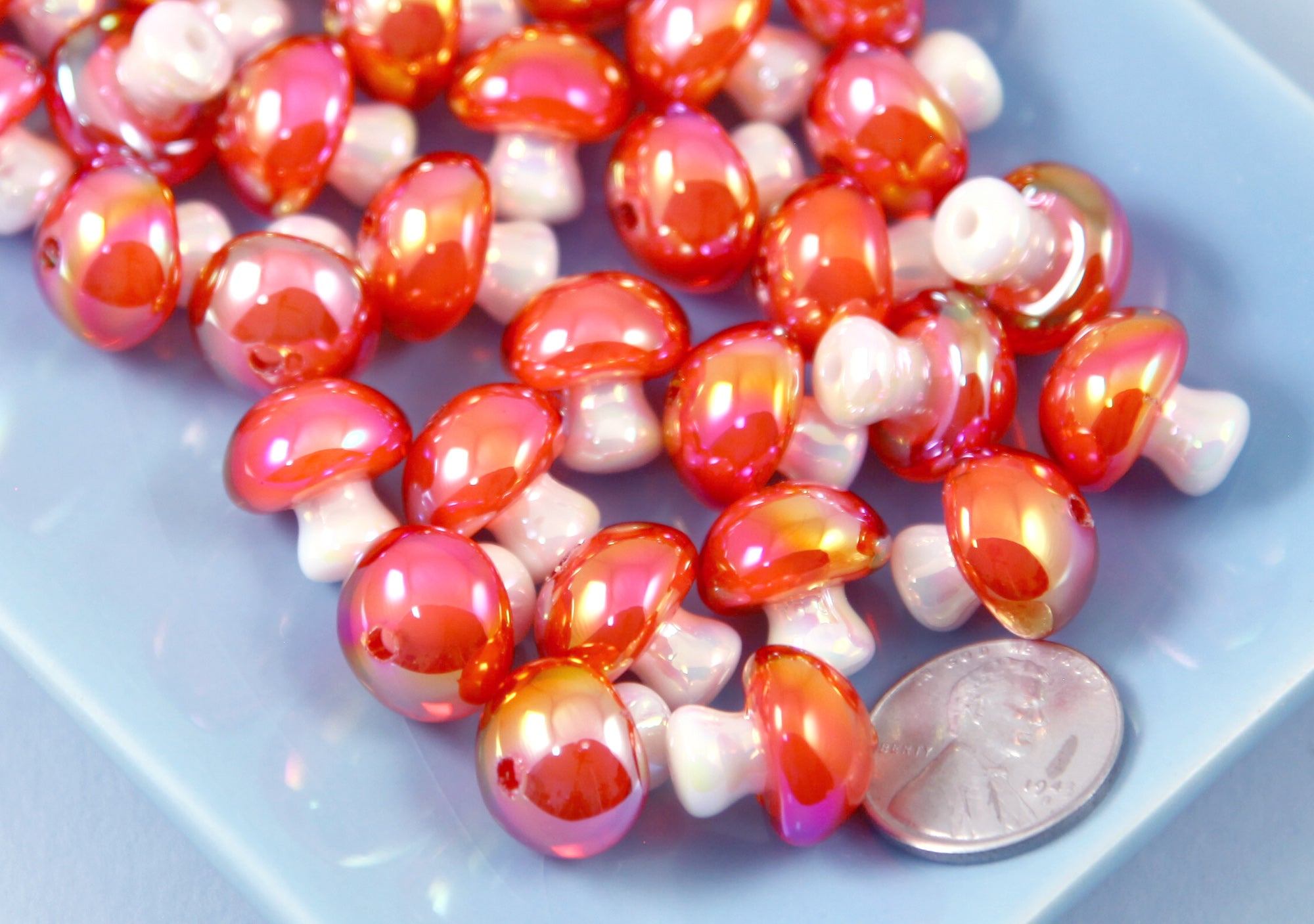 Mushroom beads on sale