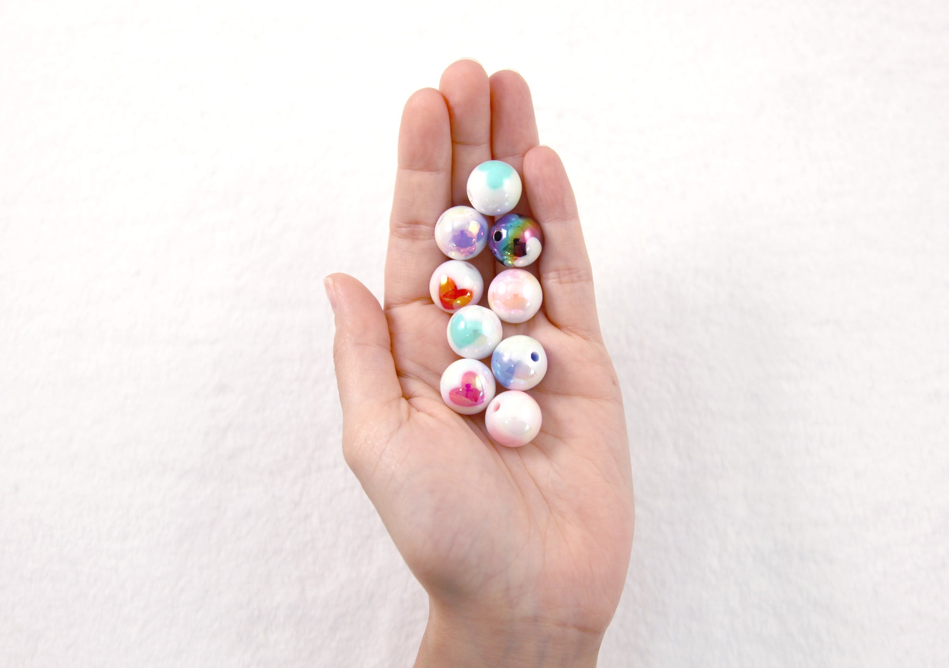 Pastel Beads - 15mm Pastel Snowflake Acrylic or Resin Beads - 100 pcs –  Delish Beads