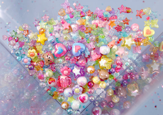 200 Assorted Opaque Pastel Acrylic Candy Mentos M&M 11mm Flat Round  Beads