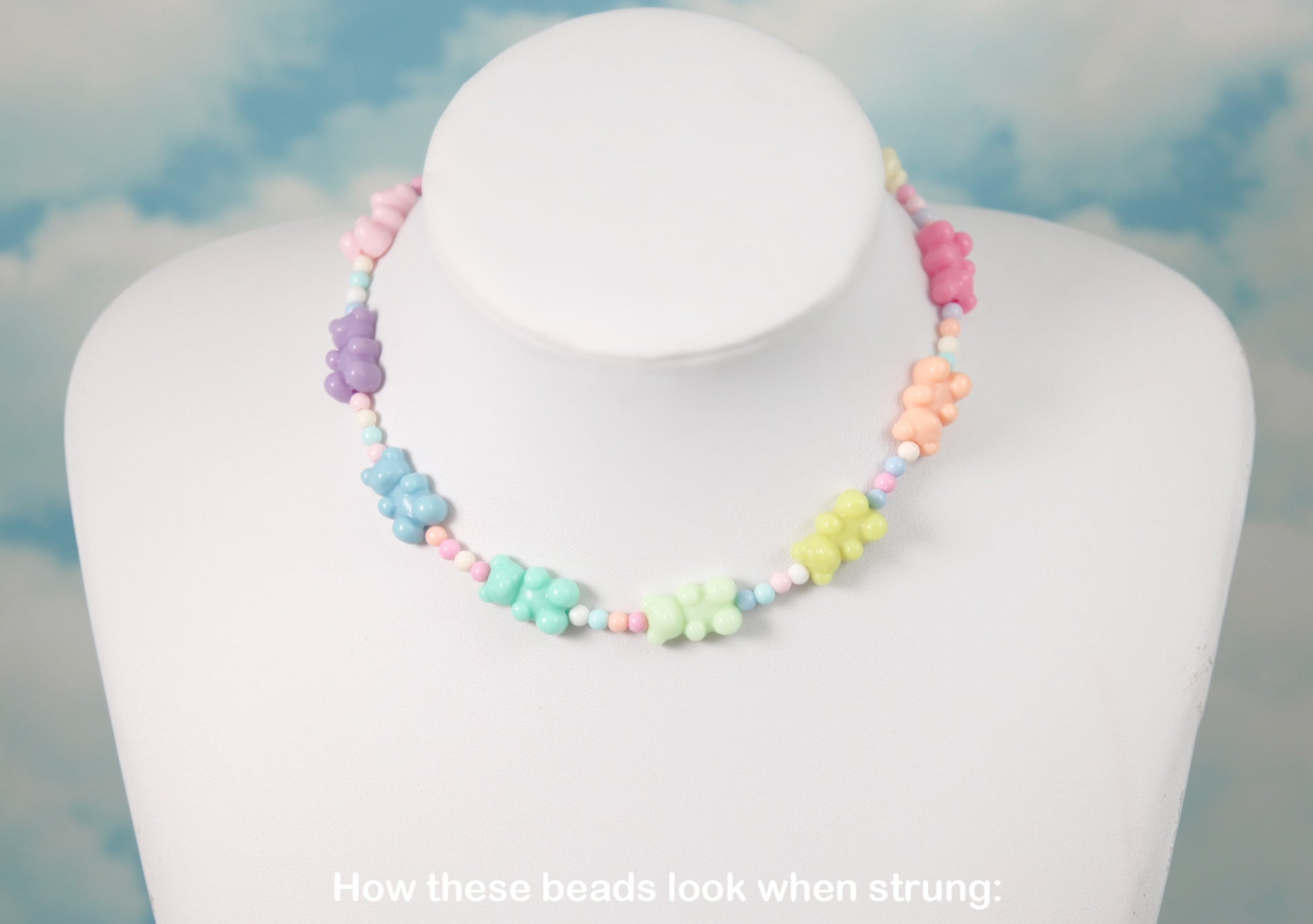 Pastel Teddy Bear Beads, Pastel Bead Mix, Animal Beads for Kids, Unique  Beads, Large Beads, Teddy Bear Bead Assortment for Jewelry Making