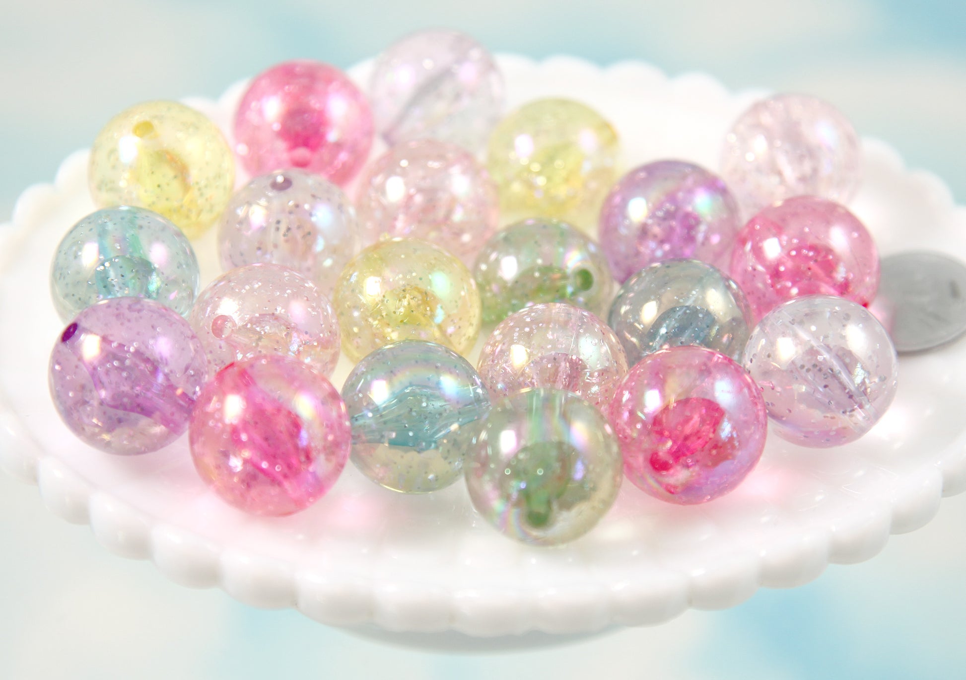 Pastel Beads - 8mm Beautiful Bright Pastel Small Round Shape Acrylic o –  Delish Beads