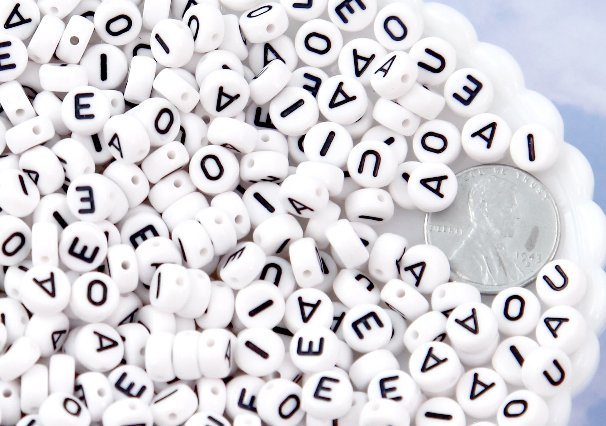 Vowel Alphabet Beads by Creatology™, 7mm
