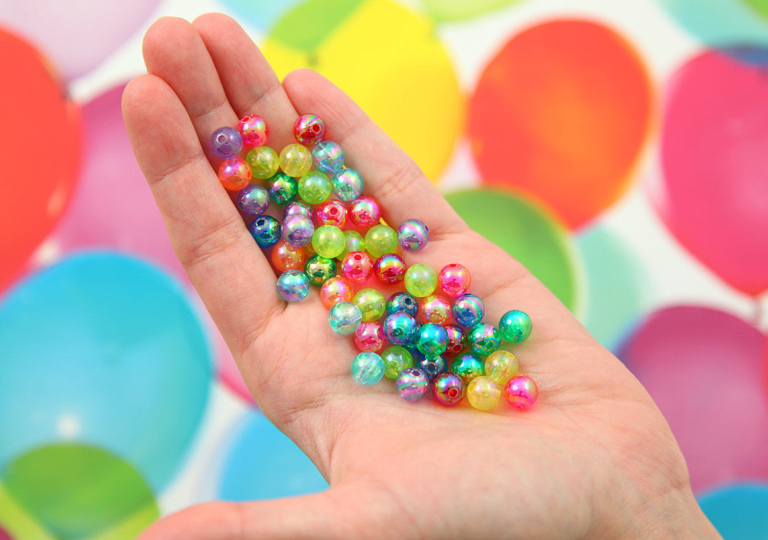 Iridescent beads hot sale