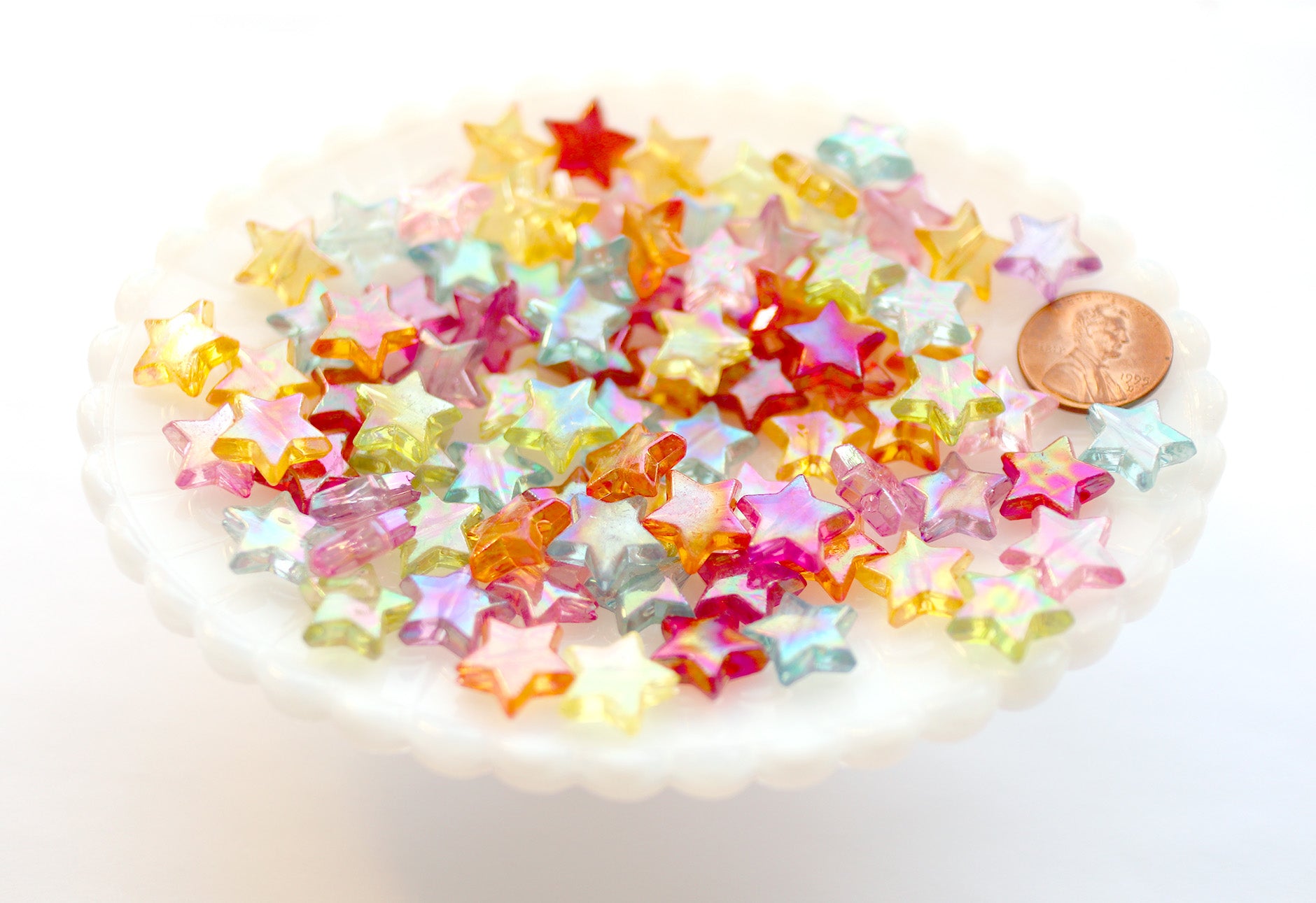 Butterfly Beads - 14mm AB Translucent Iridescent Color Little Butterfl –  Delish Beads