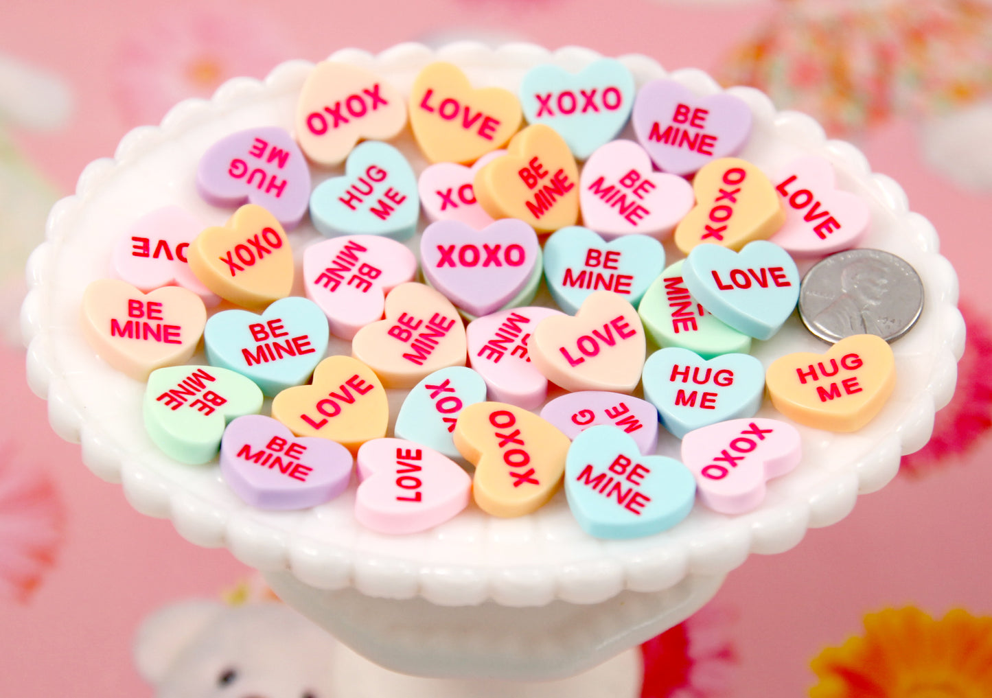 .Custom Candy Hearts: 900 hearts